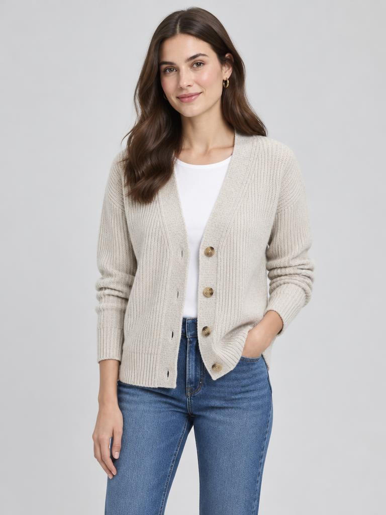 Lena ribbed cardigan